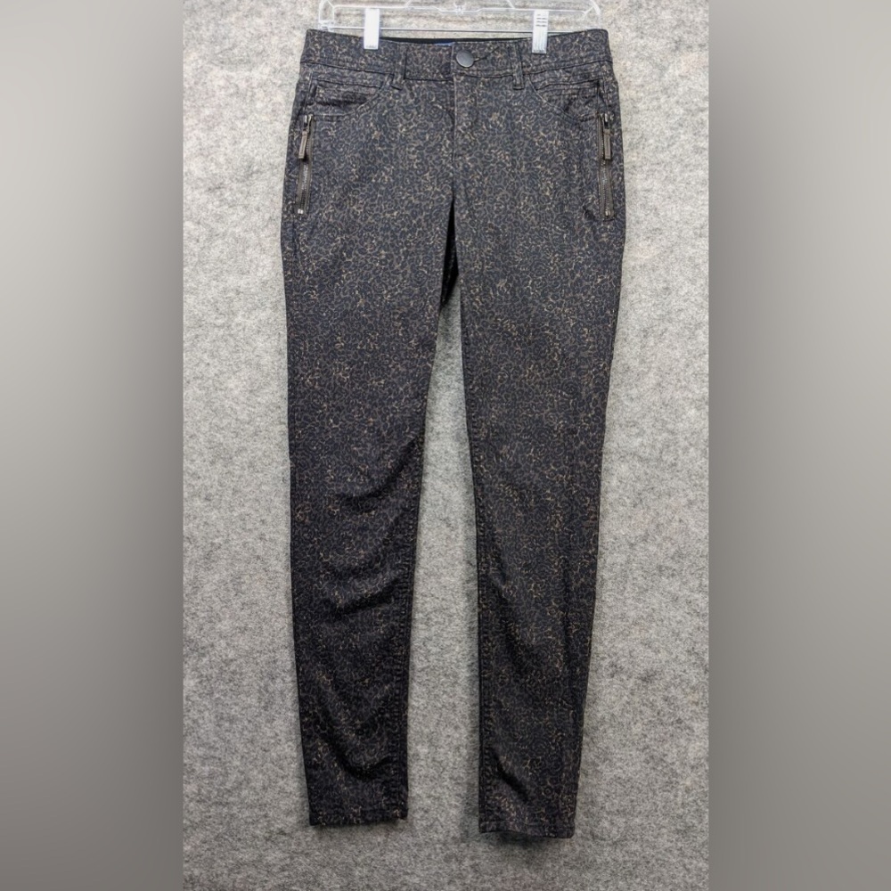 Democracy Women's Subtle Leopard Print Absolution Skinny Jeans, 20W
